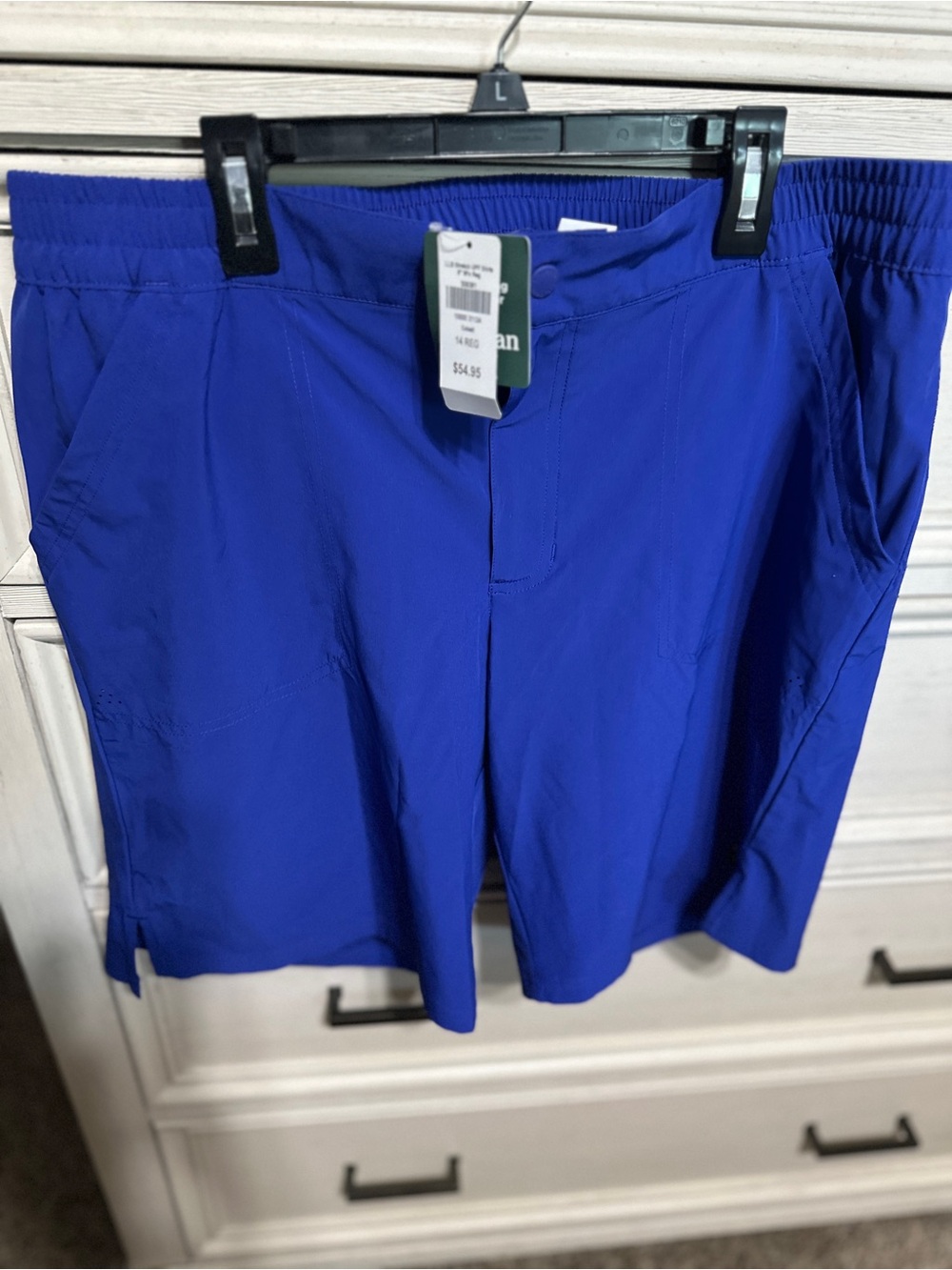 L.L. Bean Electric Blue Women's Swim Athletic Shorts